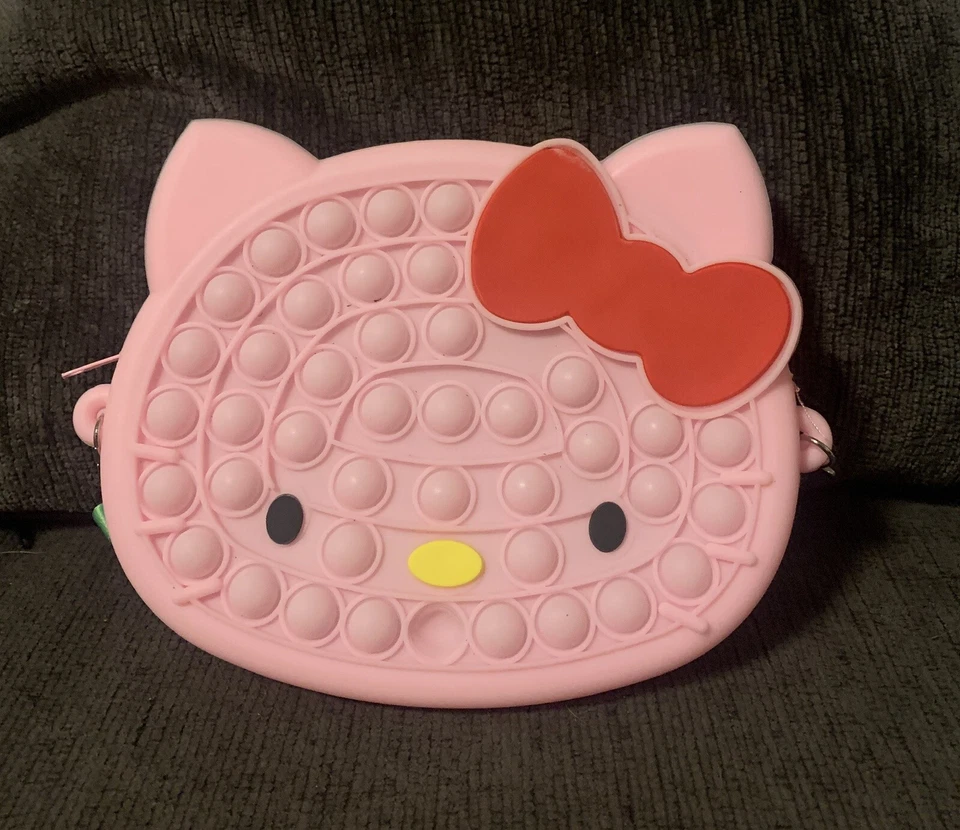 Bolso para Niña Popit Juguete Inquieto Empuje Burbuja Sensorial Alivio del Estrés Blanco Bolsa para Gatitos Foto 2 de 2