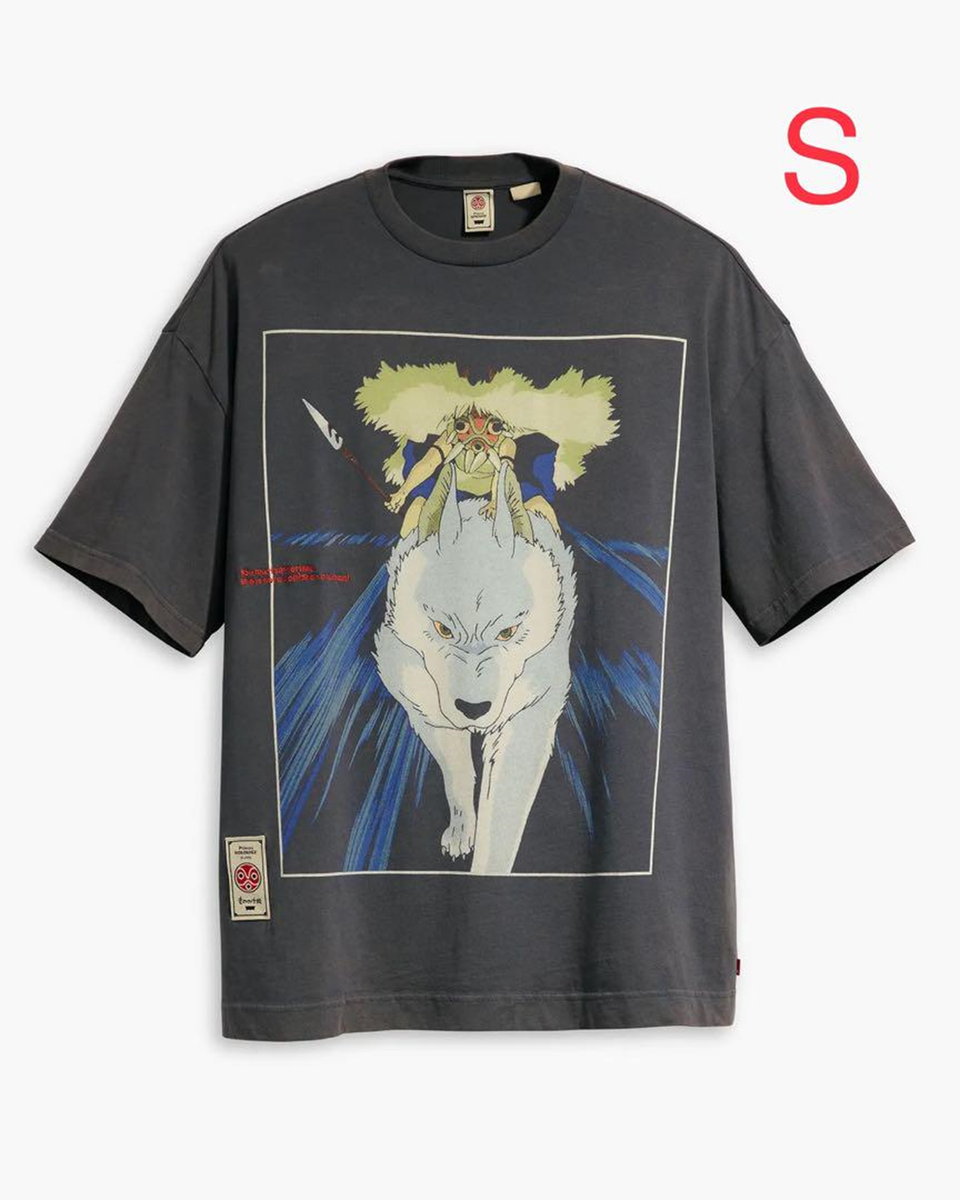 Levi's Princess Mononoke Collaboration San Yamainu T-shirt Size S