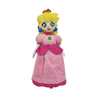 7'' SUPER MARIO BROS PRINCESS PEACH STUFFED ANIMAL PLUSH KEYCHAIN COIN PURSE 2014