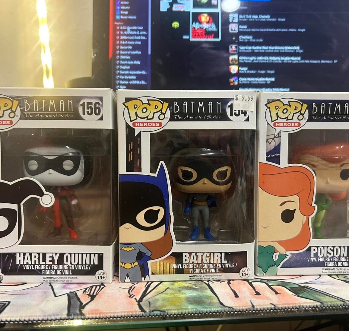 Batman The Animated Series Harley Quinn, Bat Girl, Poison Ivy Funko