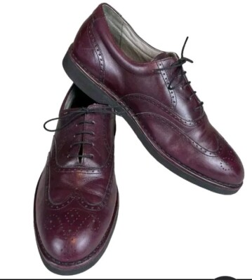 Very Clean Rockport Dressports Men’s 15 M Burgundy Leather Wingtip Oxfords  Shoe