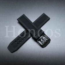 23MM RUBBER WATCH BAND STRAP FITS FOR CITIZEN NAVIHAWK ECO DRIVE BLACK