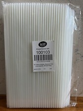 Table Craft 10  L x 5mm W UNWRAPPED Natural Color Plastic Straws 300pcs FREE SH