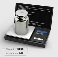 Pocket Small Digital Scale 1000g x 0.1g Jewelry Pocket Gram Gold Silver Coin