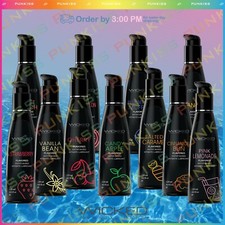 Wicked Aqua Edible Fruit Flavor Sex Lube Water Based Personal Natural Lubricant