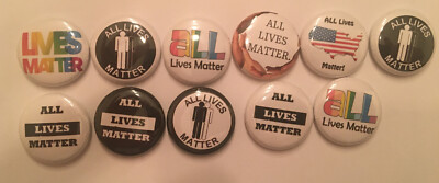 All Lives Matter  Pin set Pins Life Matters Look 11 Colors Yellow Black Brown 1