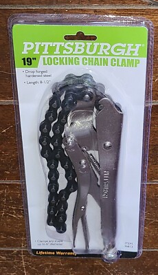 PITTSBURGH 19'' Locking Chain Clamp -8.5'' Chain Length- Item #36813