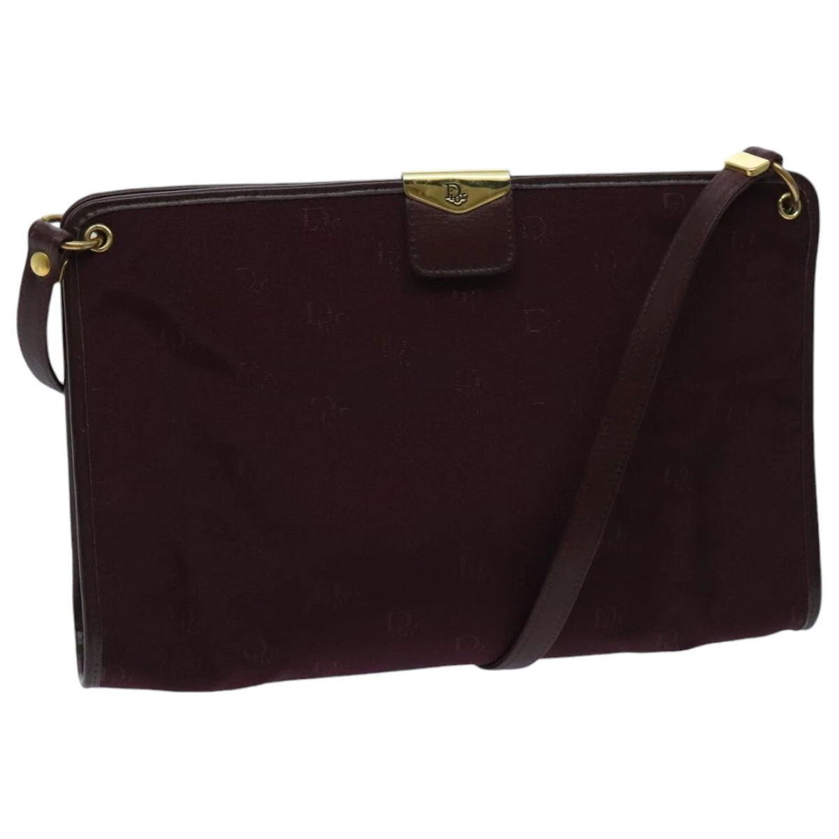 Sac à bandoulière synthétique Dior bordeaux authentique