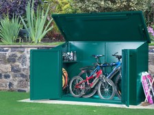 Storage Shed 7 x 4ft Metal Outdoor Caravan Site Storage Unit - Asgard