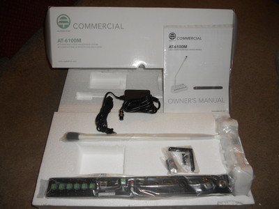 Commercial Audiotrak  AT-6100M 6-Zone Microphone & Control Module Paging,Music