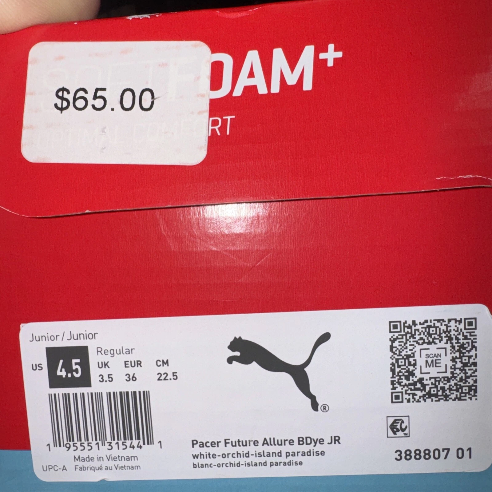 Puma Pacer Future Allure Running Ragazze Multi Rosa Bianco 4 5