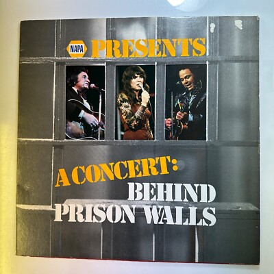 Behind Prison Walls LP Record Vinyl Johny Cash Linda Ronstadt Roy Clark