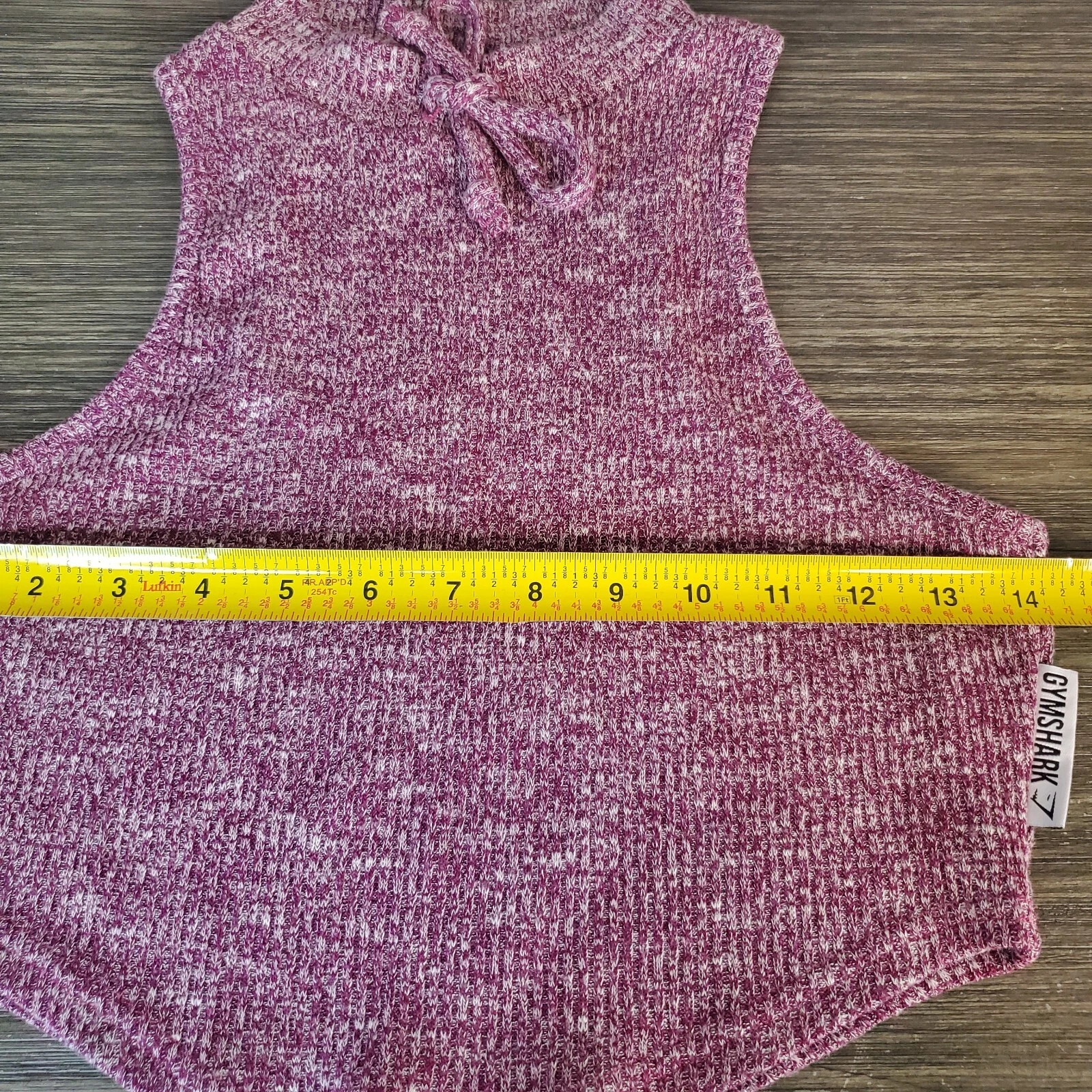 gymshark slounge high crew neck ribbed cropped tank-top
