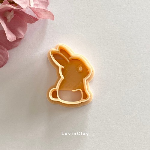 Bunny Polymer Clay Cutter (style 2) - cute rabbit shape | eBay Australia