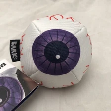 Bark Box Halloween Eye Roller Ball Squeak Dog Toy Medium 20-50lbs Super Chewer 