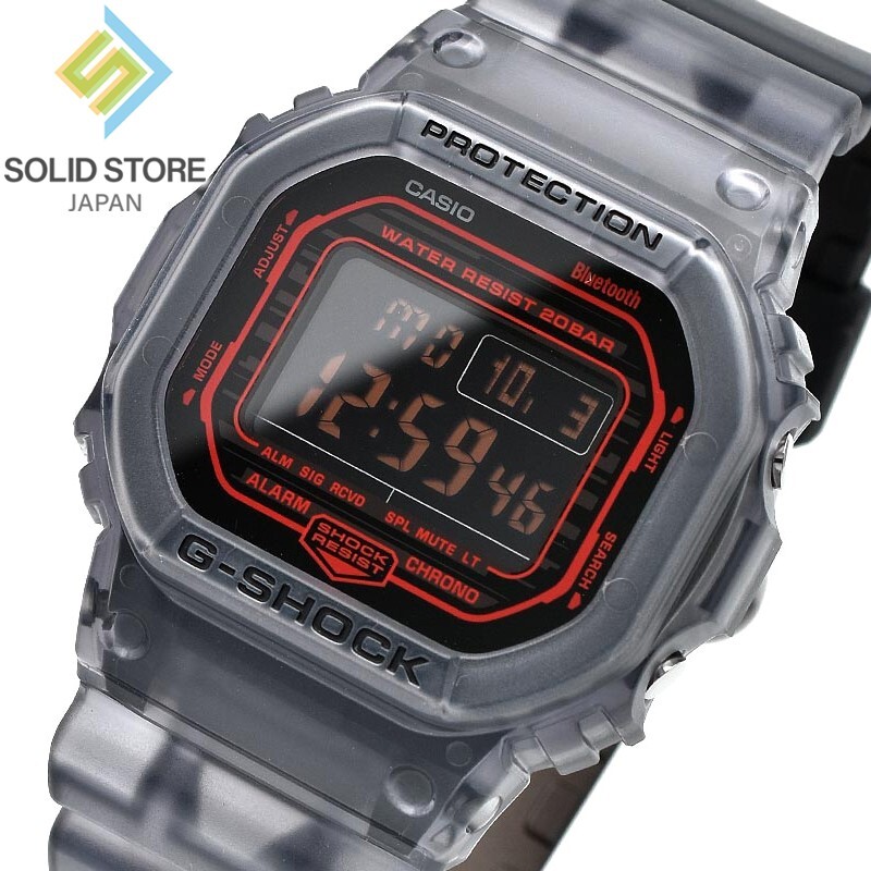 R 【新品/Bluetooth®】DW-B5600G-1JF DWB5600G-1 | G-SHOCK DIGITAL Transparent color | CASIO