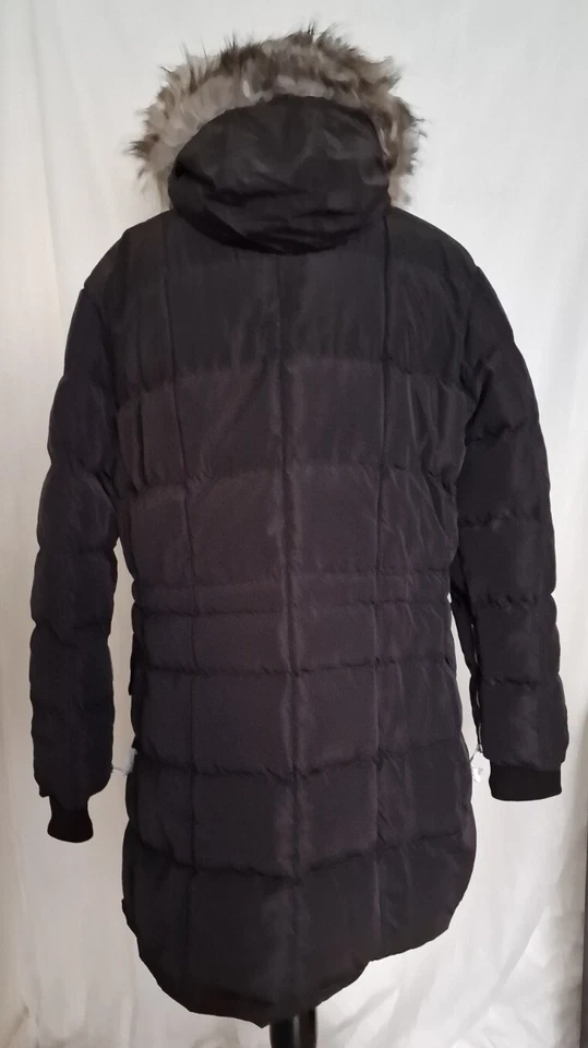 Womens Padded Parka Coat Size 18 Black Quilted Zip Hooded G.I.G.A DX by Killtec - Image 2 of 4