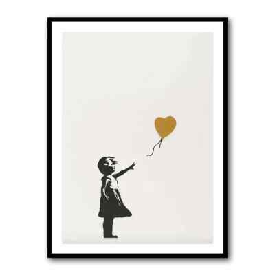 Banksy Girl With A Golden Balloon PREMIUM POSTER PRINT HIGH QUALITY THICK paper