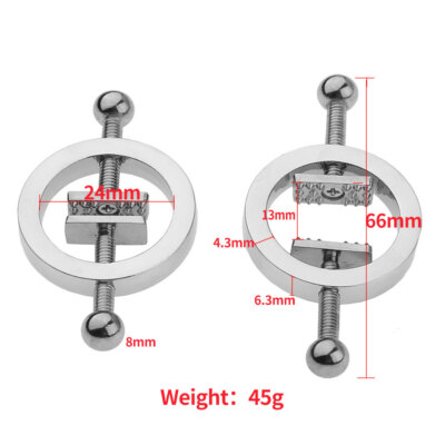 Adjustable Nipple Clamps For Women – BDSM Sex Toy With Clit Clips For Piercing Play & Bondage Fun