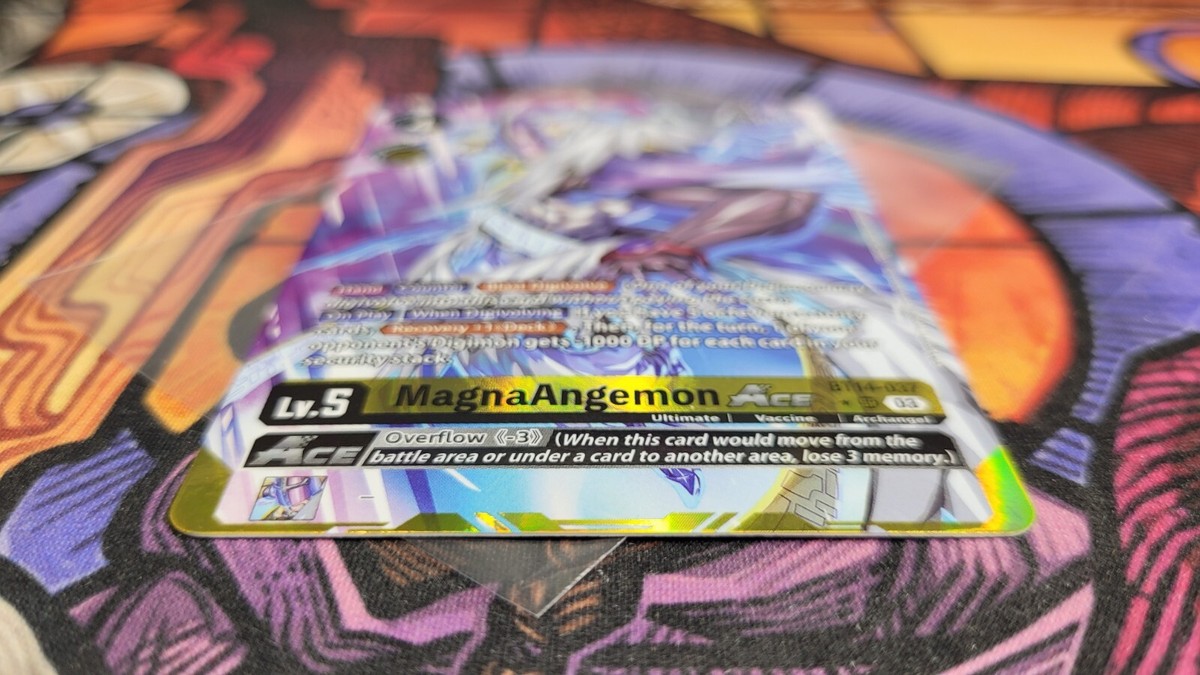 ✨MagnaAngemon ACE Exclusive Alt Art BT14-037 SR Digimon Card