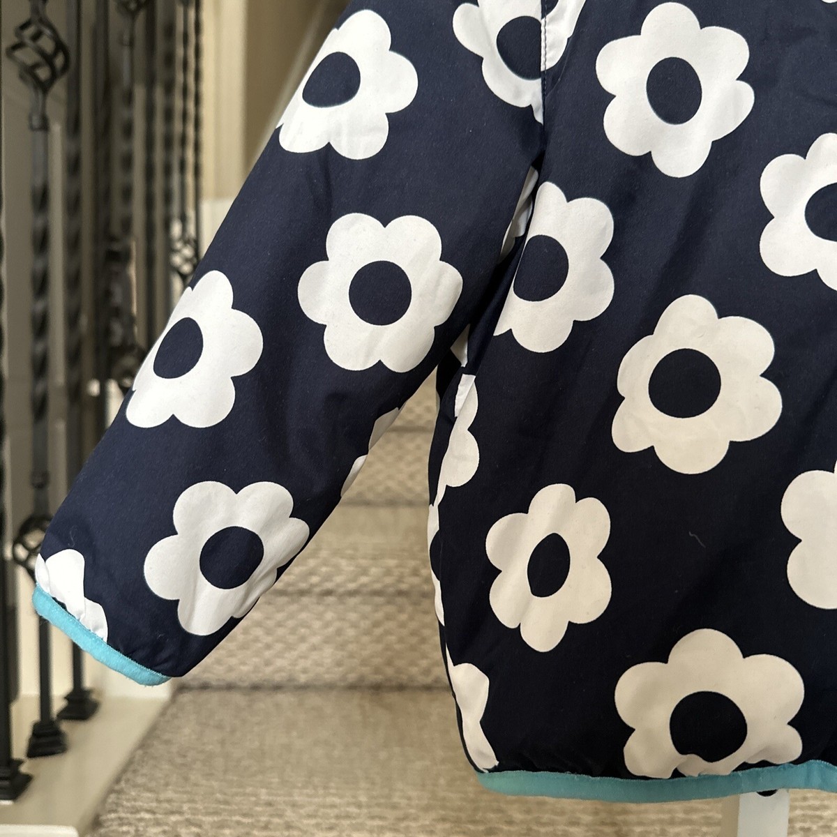 HANNA ANDERSSON Size 80 (10-24 months) Blue Floral Reversible Full