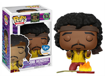 Jimi Hendrix Monterey 1967 Flaming Guitar POP! Rocks #53 Vinyl Figur Funko
