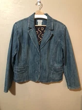 FDJ French Dressing Womens Denim Jean Jacket Size XL