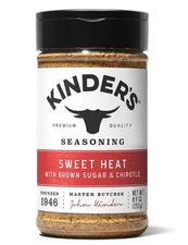 Kinder's SWEET HEAT Seasoning 8.9 oz  Brown Sugar & Chipotle Pork Chicken Salmon