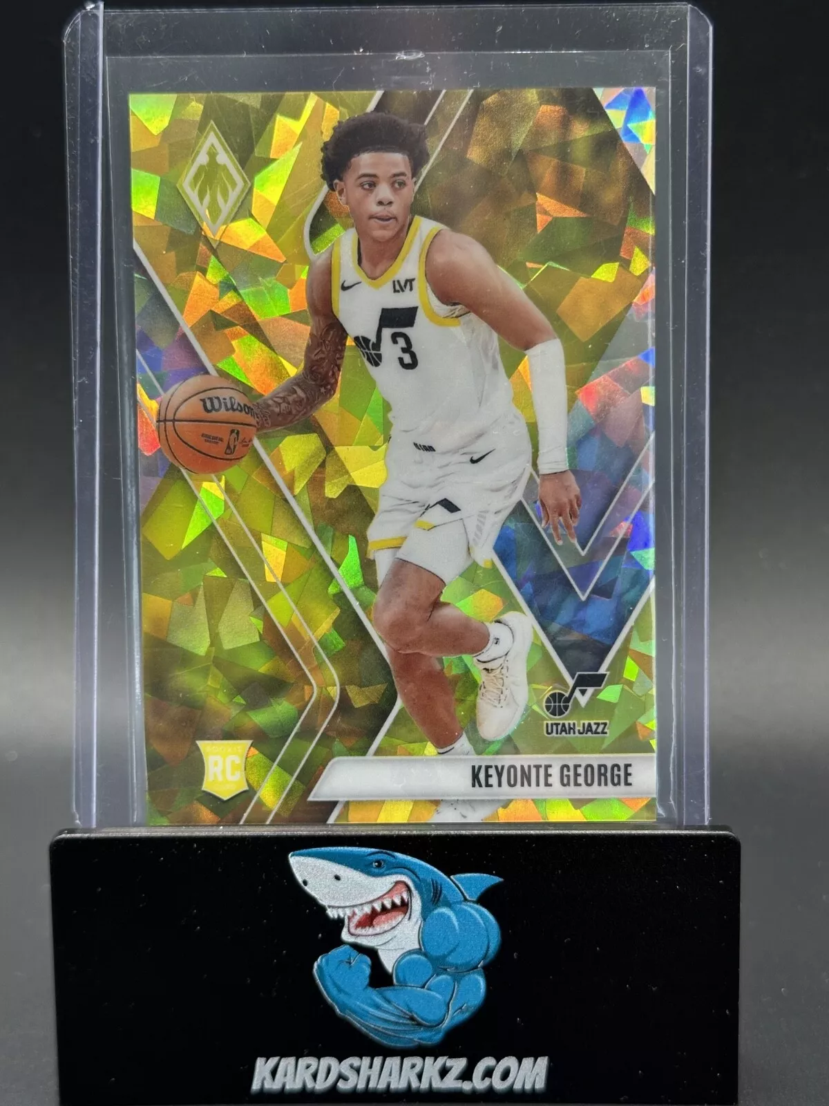 2023-24 Panini Phoenix Rookie #296 Keyonte George YELLOW ICE RC /175 JAZZ