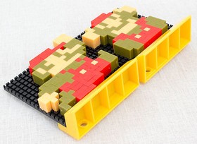 Super Mario Bros. Dots A Set .S Puzzle Pin Panel Toy Tomytec JAPAN FAMICOM 