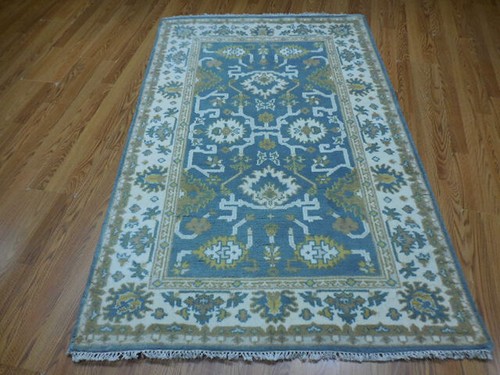 Bohemian Rug, Oushak Turkish Ushak Rug,Contemporary Oushak Rug 4x6.1 Ft