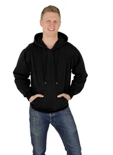 Black CottonMill 100% Cotton Hoodie Sweatshirt heavyweight - Made in Canada