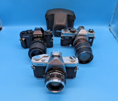 #SE4464# Kowa SET 1.8/50mm Kowa, Carena cx300, Carena KS 135mm SLR Kamera*lesen*