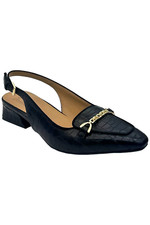 Naturalizer Women's Lindsey Slingbacks Pump Black Croco