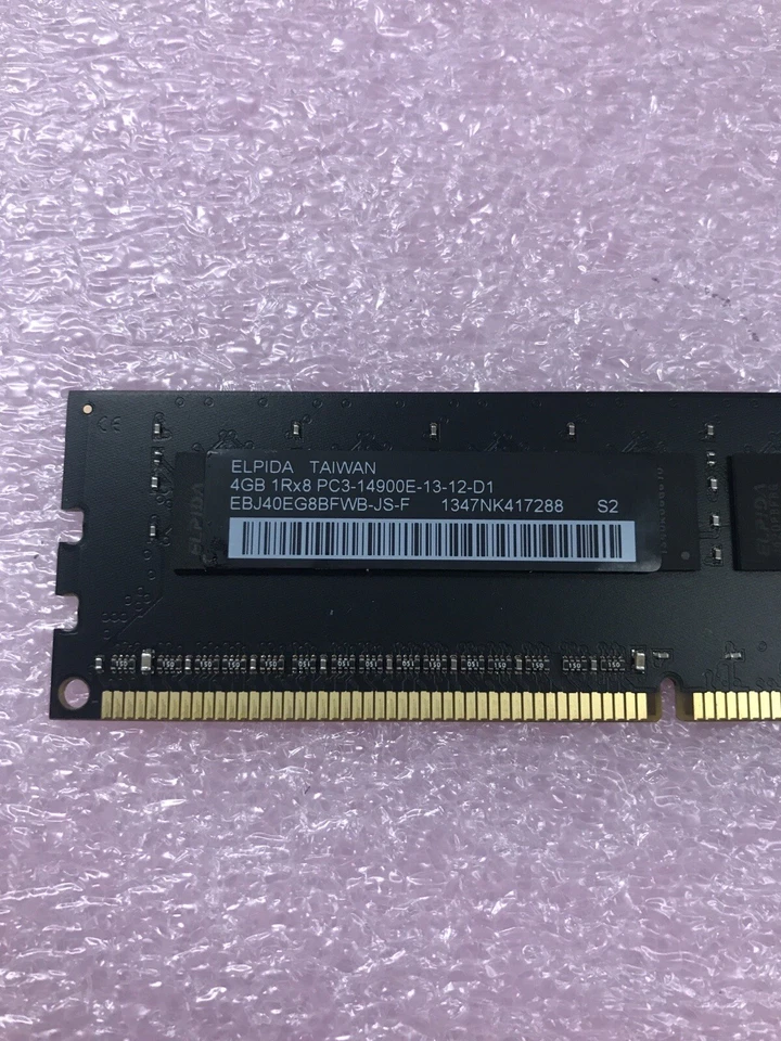 ELPIDA 12GB Kit 3x4GB 1Rx8 PC3-14900E-13-12-D1 Ram EBJ40EGB8BFWB-JS-F - Image 3 of 4