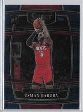 2021-22 Panini Select Basketball Usman Garuba Rookie Card #56 Houston Rockets RC