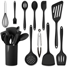 HaWare 11 PCS Silicone Cooking Utensils Set Heat Resistant Kitchen Utensils w...