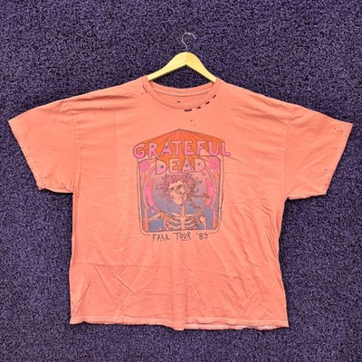Grateful Dead Big Bertha Flower Crown Distressed T-Shirt Size XXL