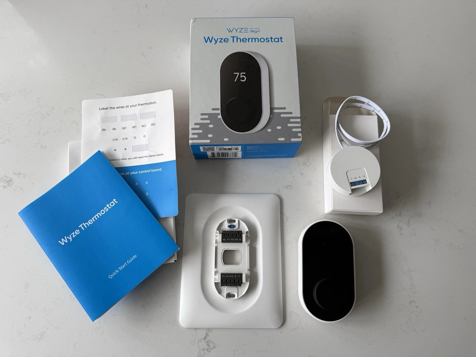 WYZE Smart Wifi Thermostat for Home w/ App Control, Alexa, Google, IFTTT Wtherm