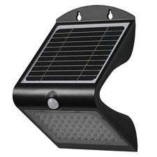 Osram Endura Flood Outdoor Solar Sensor LED Floodlight Black 500lm 4W 4000K IP65
