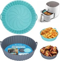Alyvisun Silikonform FüR HeißLuftfritteuse, 2 StüCk Air Fryer Silikonmatte Wi