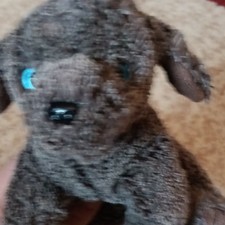 Gray Plush Stuffed Dog Toy Soft Plush Dog Stuffed Animal