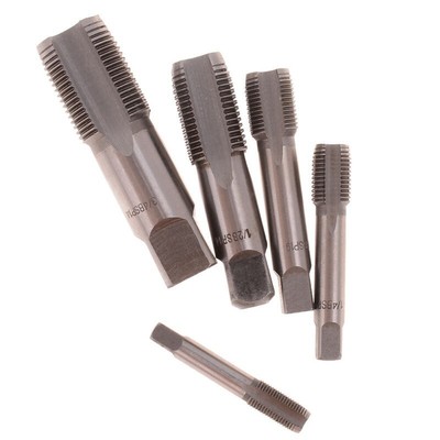 Taper Pipe Tap G1 / 8 1/4 3/8 1/2 3/4 NPT Reparatur Schnellarbeitsstahl Zubehör