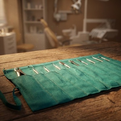 Instrument Pouch Cloth Type Instruments Pouch (10 pockets/pouch) PACK OF 1