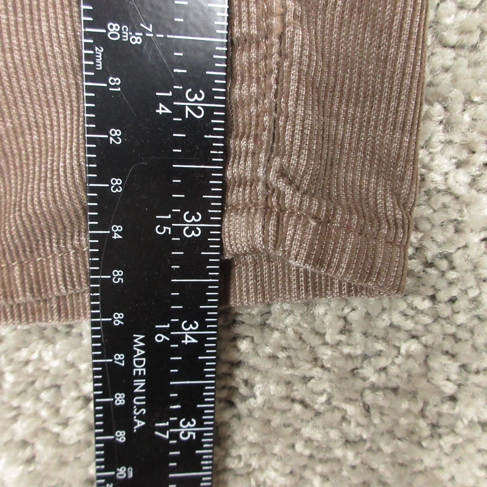 Pantalones chinos 7 For All Mankind para hombre 33x34 marrón pana estándar desteñido 5 bolsillos Foto 4 de 4