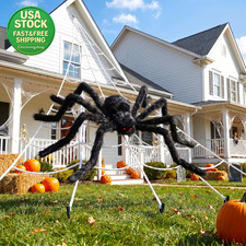 Giant Halloween Spider Web 236 Inch Decoration Set with 70 Inch Scary Spider