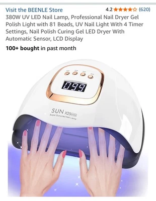 Super Sun uv led nail lamp x25 - Image 1 of 4