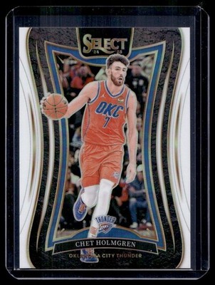 2024-25 Panini Select White Mezzanine Level Chet Holmgren 053/125 Oklahoma City
