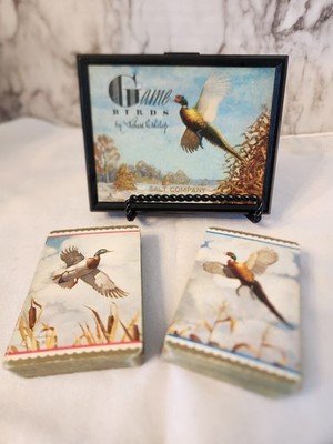 VintageHardy Salt Company Game Birds Playing Cards Richard Bishop  Double Deck