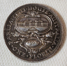 1927 Canberra Florin – aUNC/UNC, Natural Toning, Sharp Detail, 92.5% Silver